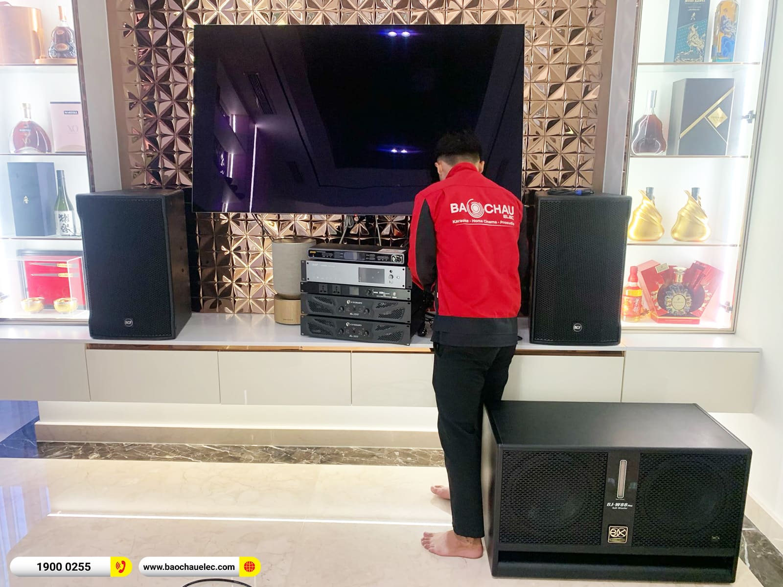 Lắp đặt d&agrave;n karaoke RCF gần 133tr cho anh Duy ở Cần Thơ