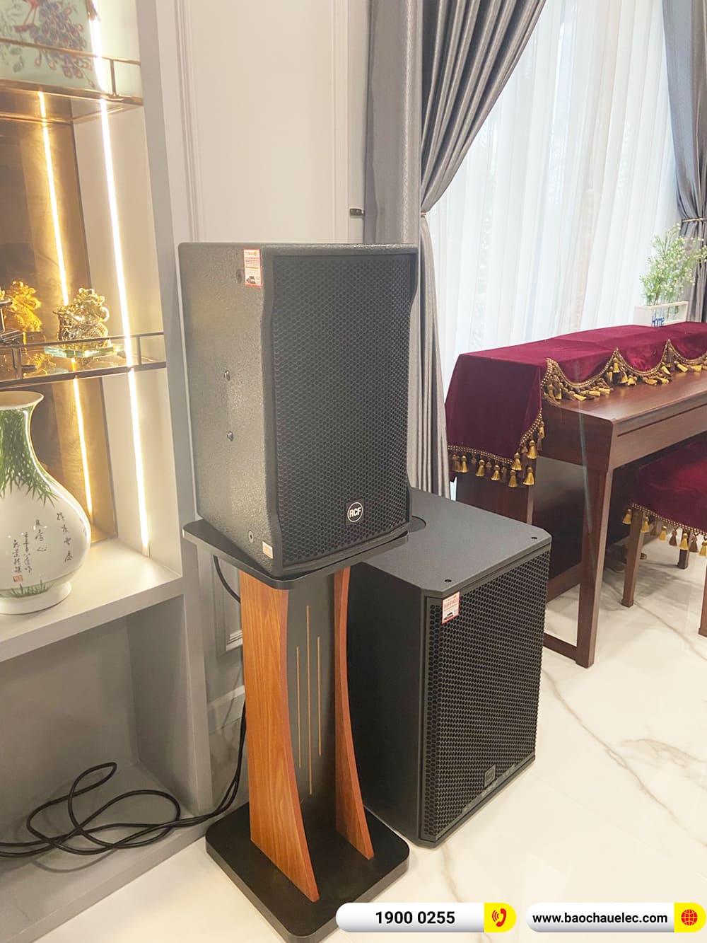 Lắp đặt d&agrave;n karaoke RCF 150tr cho anh Giang ở TPHCM
