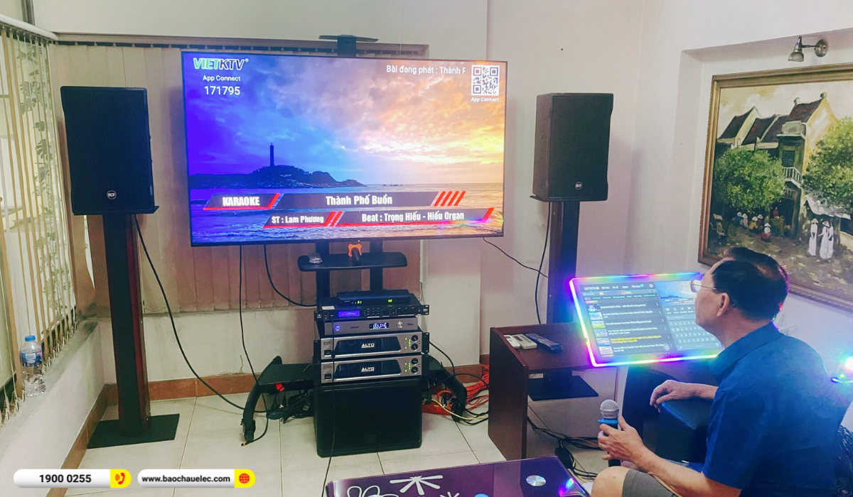 Lắp đặt d&agrave;n karaoke RCF hơn 146tr cho anh H&agrave; tại TP HCM