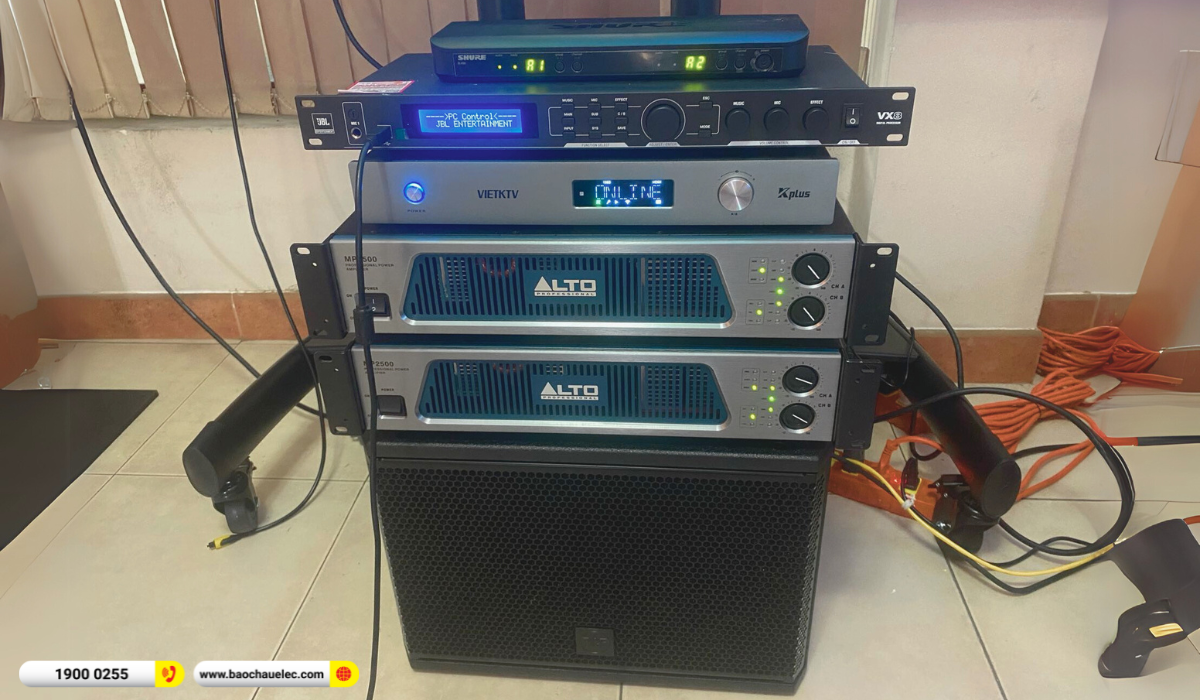 Lắp đặt d&agrave;n karaoke RCF hơn 146tr cho anh H&agrave; tại TP HCM