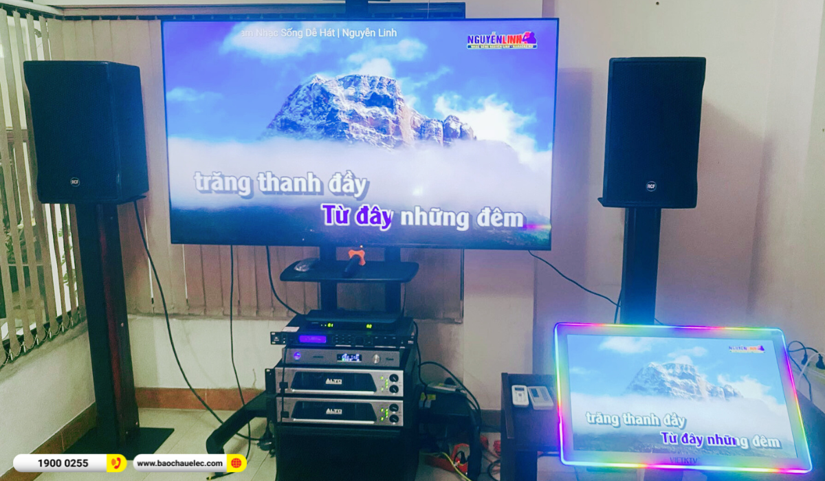 Lắp đặt d&agrave;n karaoke RCF hơn 146tr cho anh H&agrave; tại TP HCM