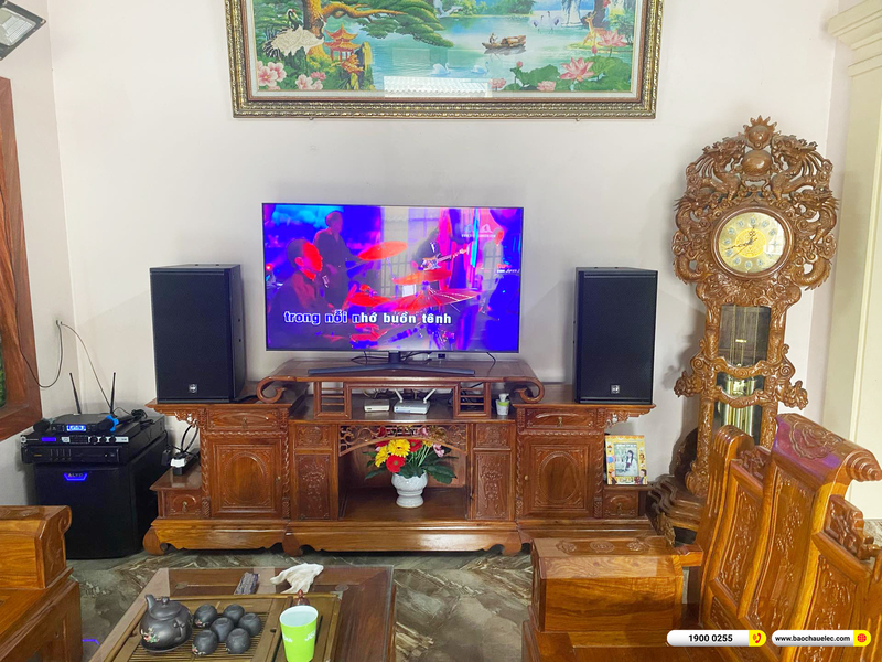 Lắp đặt dàn karaoke RCF hơn 73tr cho anh Hải ở Hải Dương
