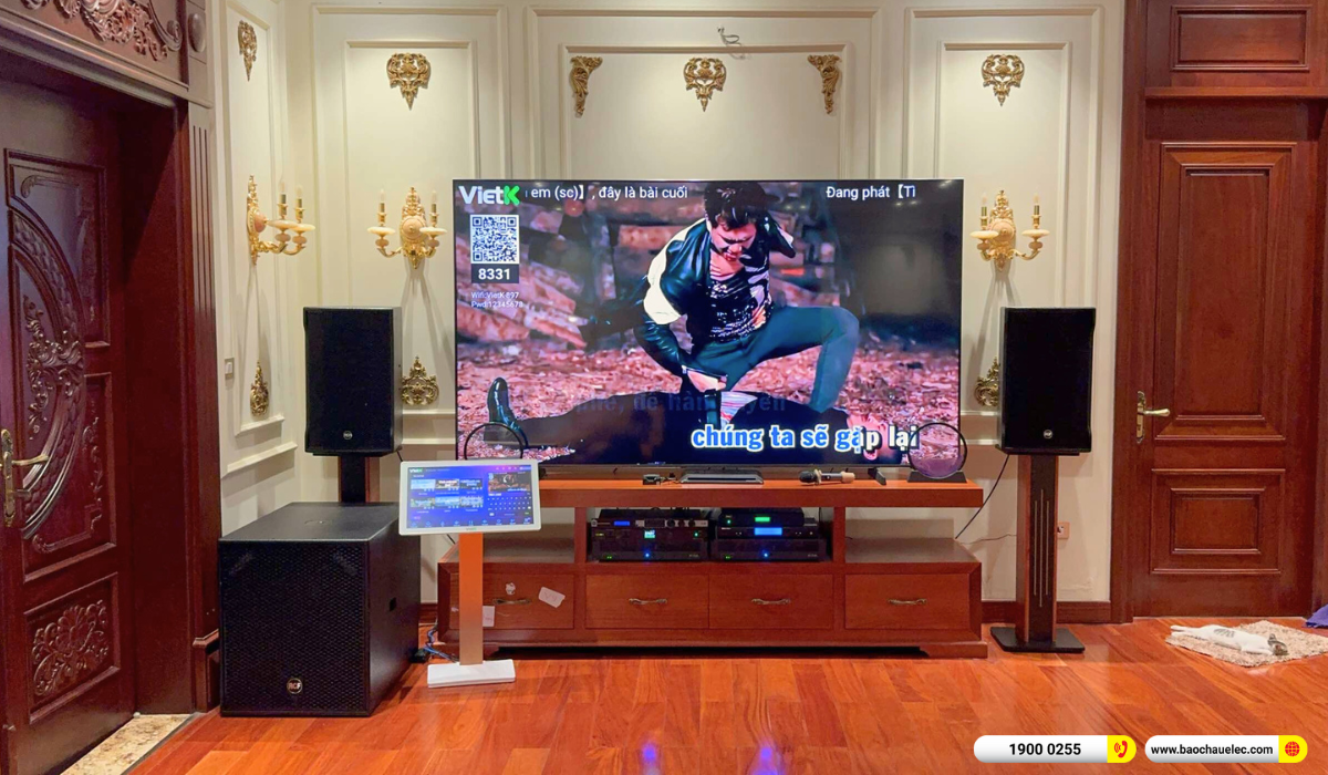 Lắp đặt d&agrave;n karaoke RCF gần 207tr cho anh Hải tại H&agrave; Nội