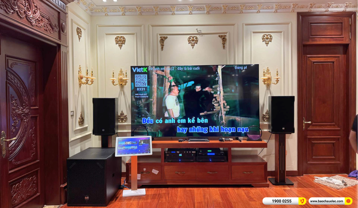 Lắp đặt d&agrave;n karaoke RCF gần 207tr cho anh Hải tại H&agrave; Nội
