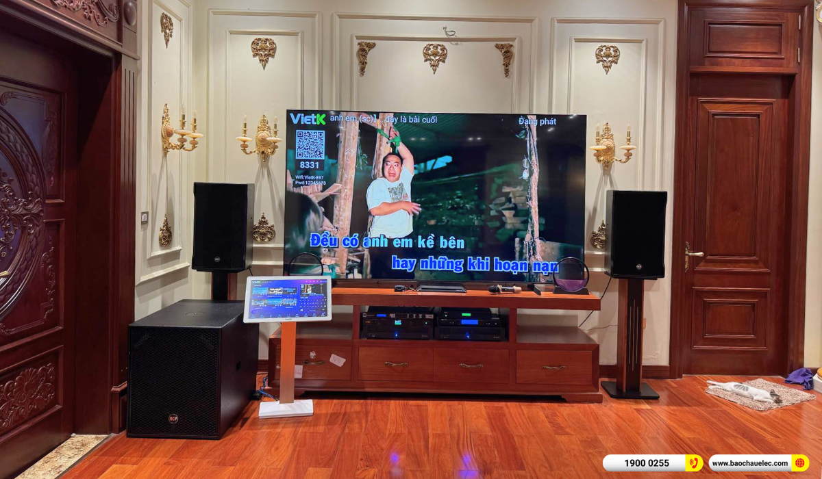 Lắp đặt d&agrave;n karaoke RCF gần 207tr cho anh Hải tại H&agrave; Nội