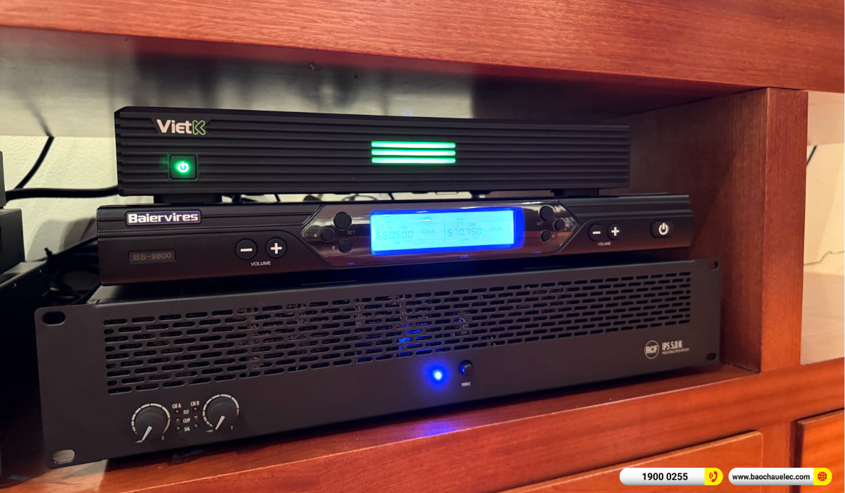 Lắp đặt d&agrave;n karaoke RCF gần 207tr cho anh Hải tại H&agrave; Nội