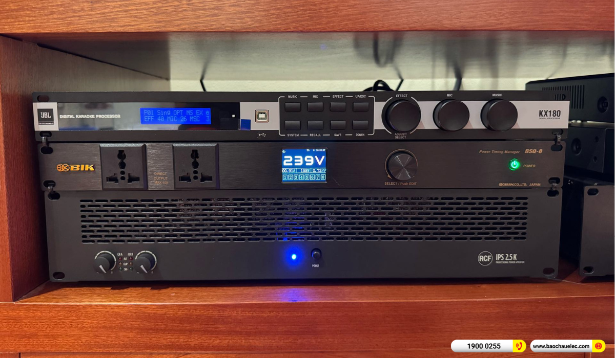 Lắp đặt d&agrave;n karaoke RCF gần 207tr cho anh Hải tại H&agrave; Nội