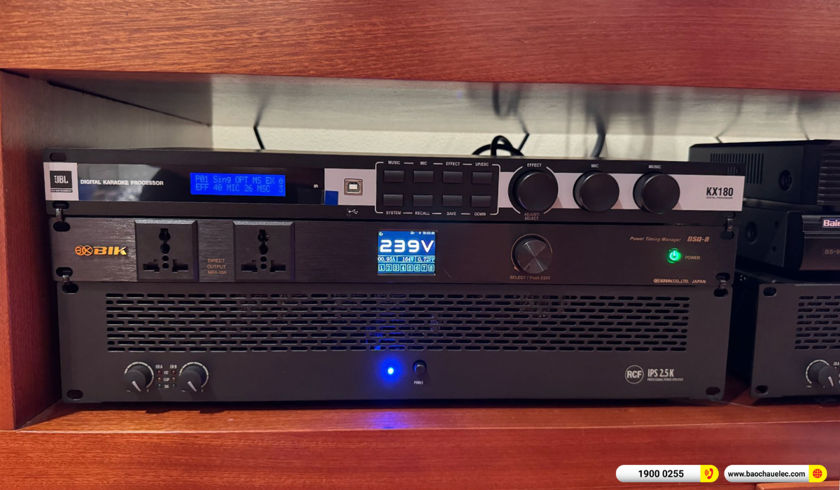 Lắp đặt d&agrave;n karaoke RCF gần 207tr cho anh Hải tại H&agrave; Nội