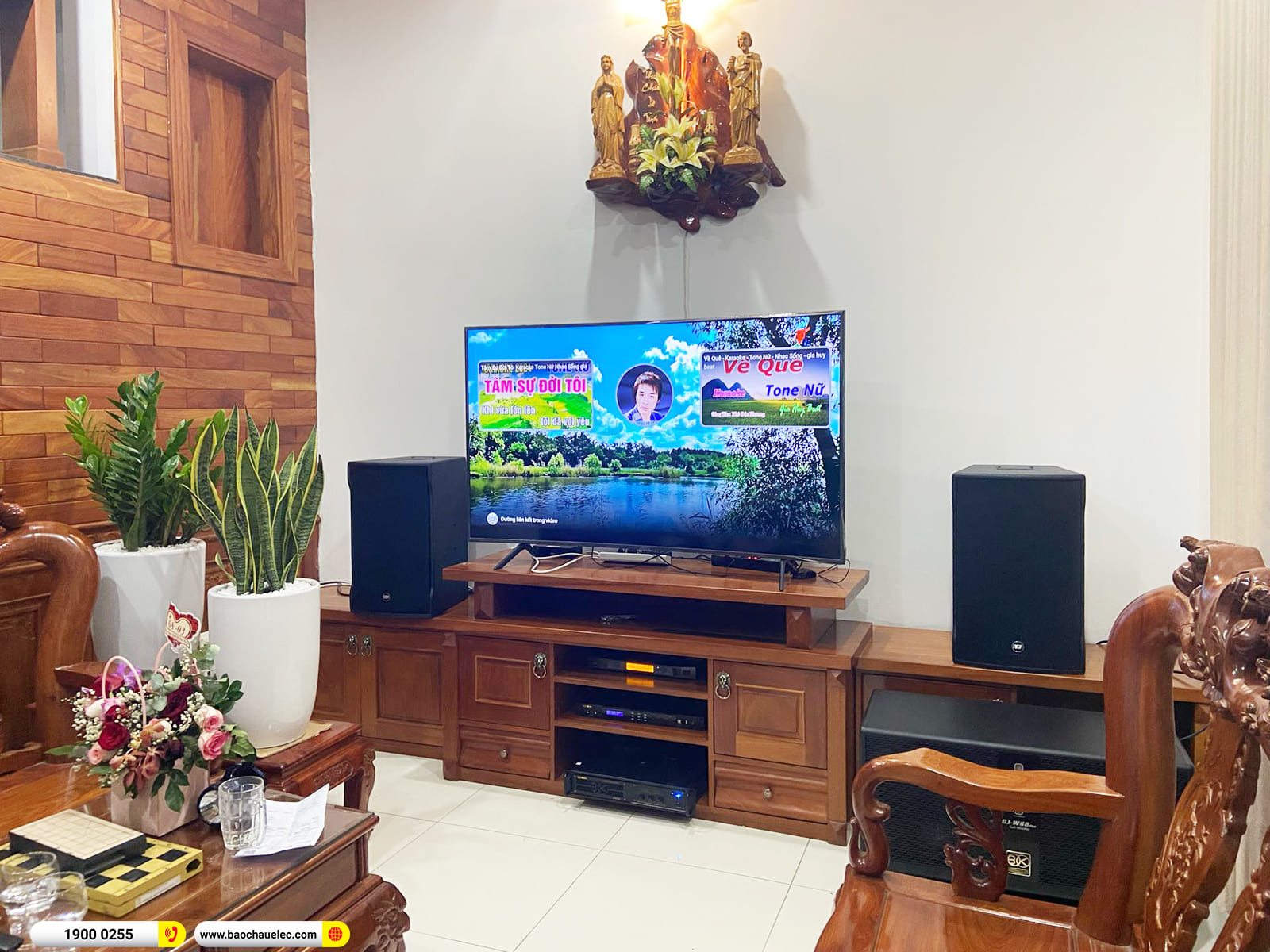 Lắp đặt d&agrave;n karaoke RCF gần 70tr cho anh Hiển ở B&igrave;nh Dương