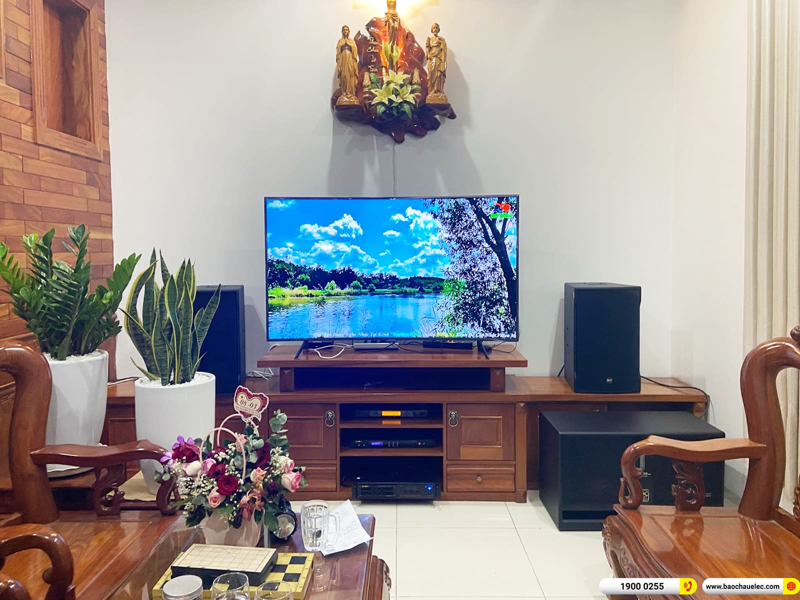 Lắp đặt d&agrave;n karaoke RCF gần 70tr cho anh Hiển ở B&igrave;nh Dương