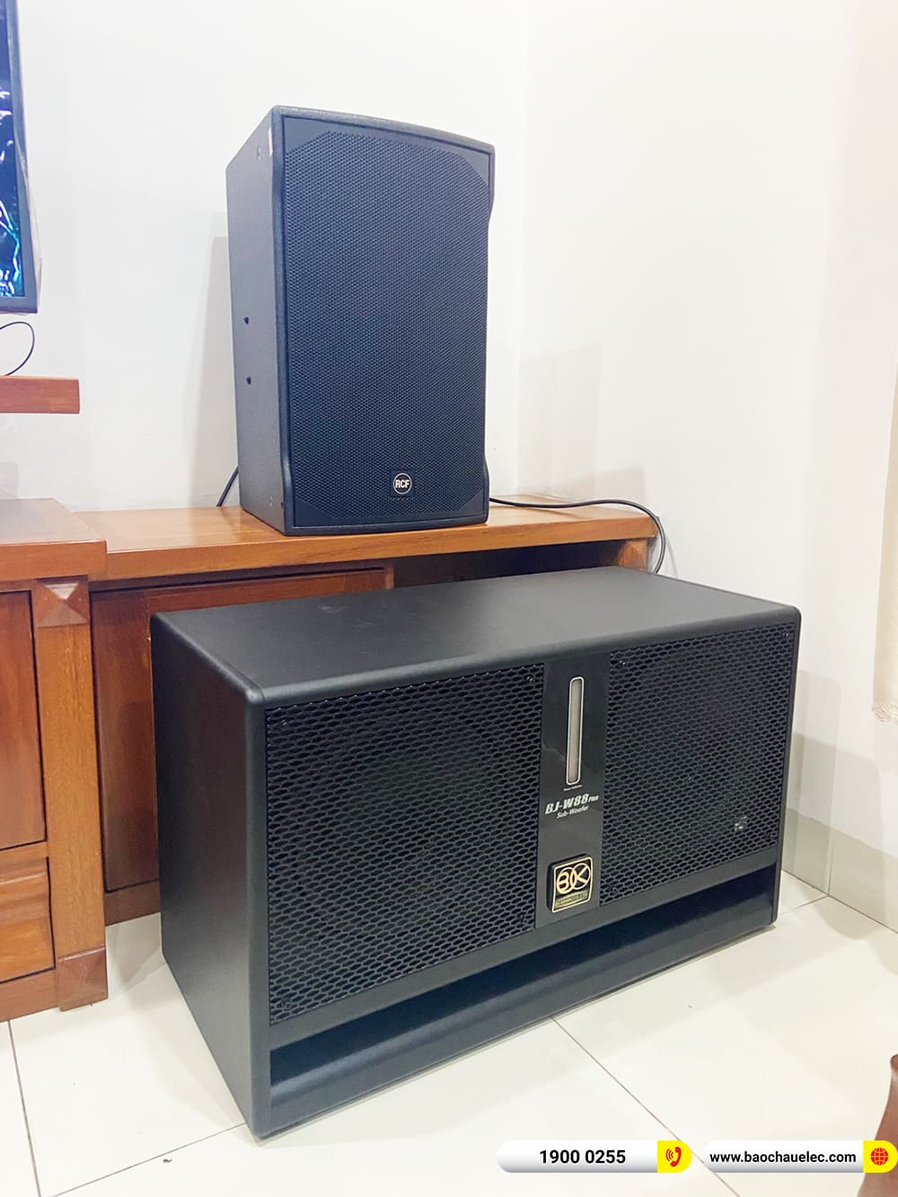 Lắp đặt d&agrave;n karaoke RCF gần 70tr cho anh Hiển ở B&igrave;nh Dương