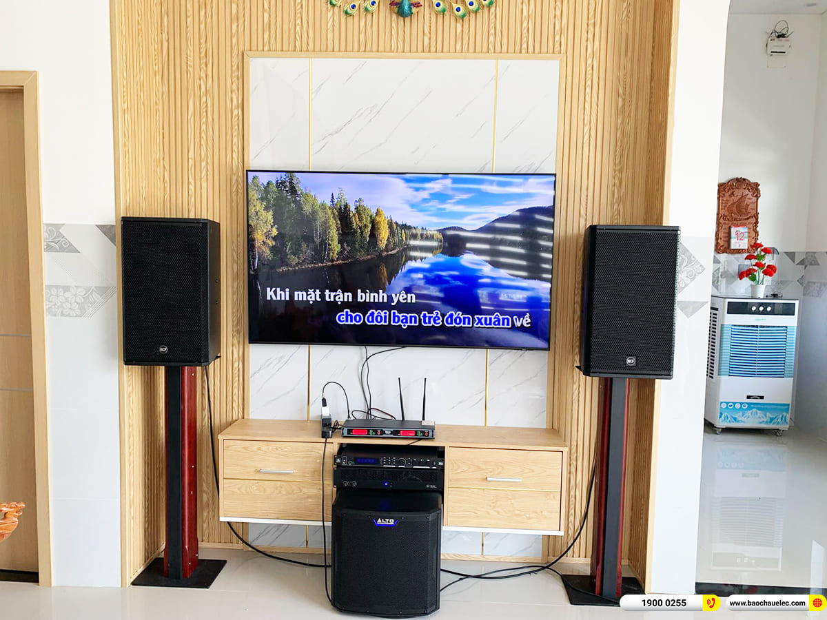 Lắp đặt d&agrave;n karaoke RCF hơn 90tr cho anh Hiếu ở Quảng Nam