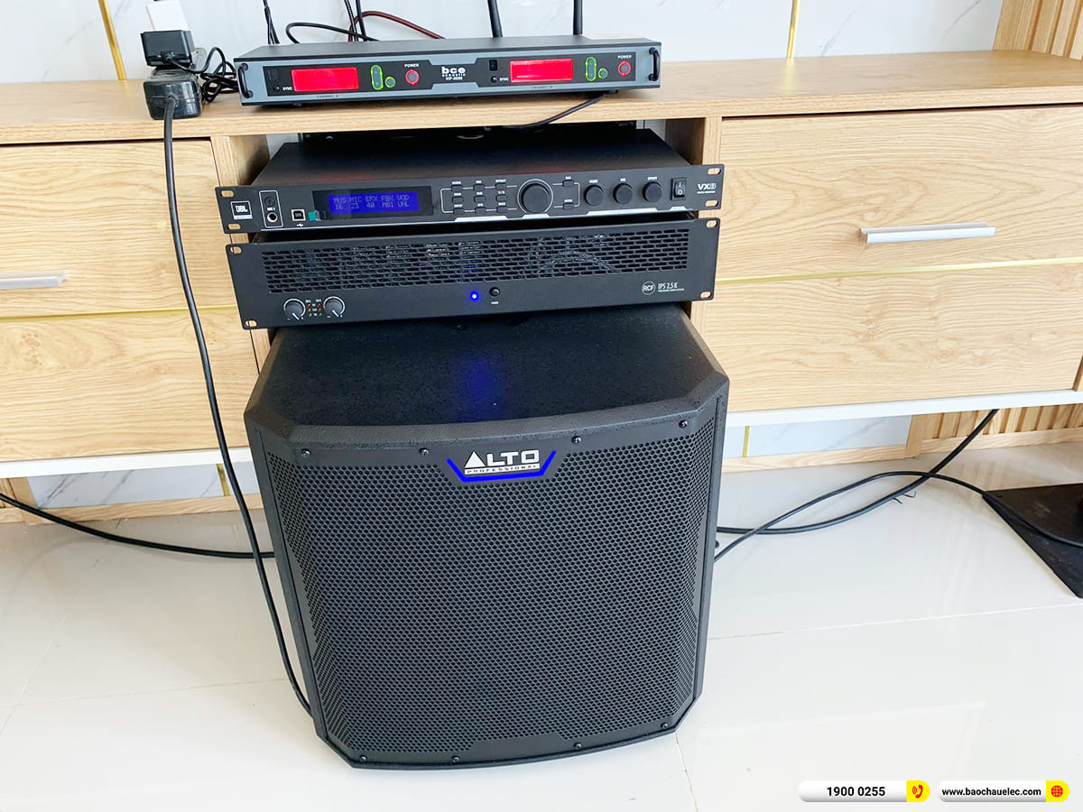 Lắp đặt d&agrave;n karaoke RCF hơn 90tr cho anh Hiếu ở Quảng Nam