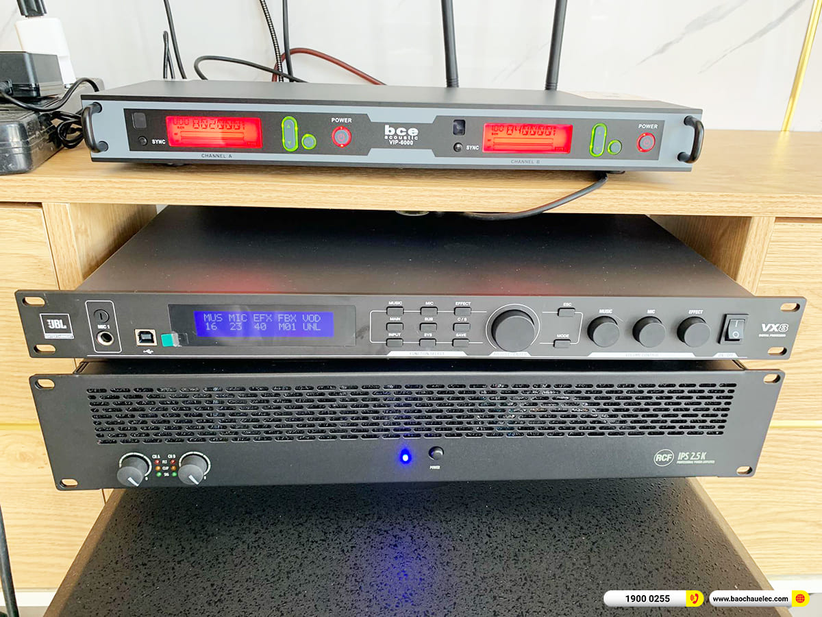 Lắp đặt d&agrave;n karaoke RCF hơn 90tr cho anh Hiếu ở Quảng Nam