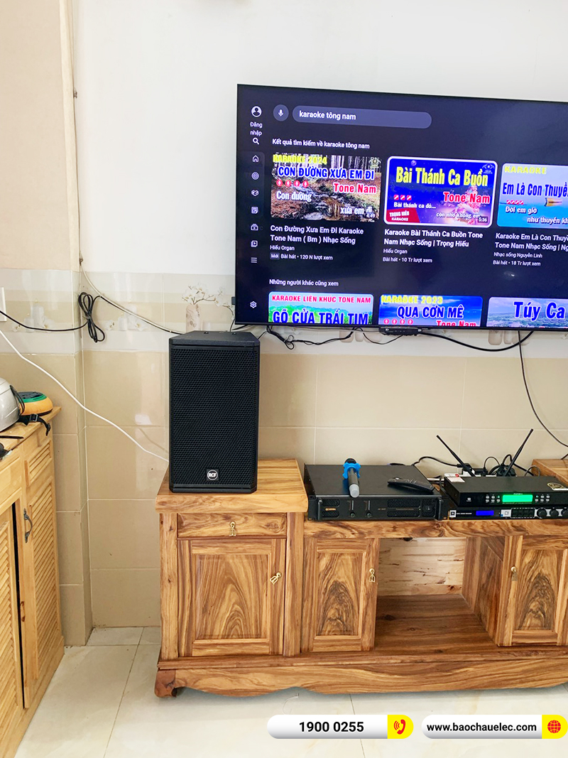 Lắp đặt d&agrave;n karaoke RCF gần 56tr cho anh Ho&agrave;ng ở TPHCM
