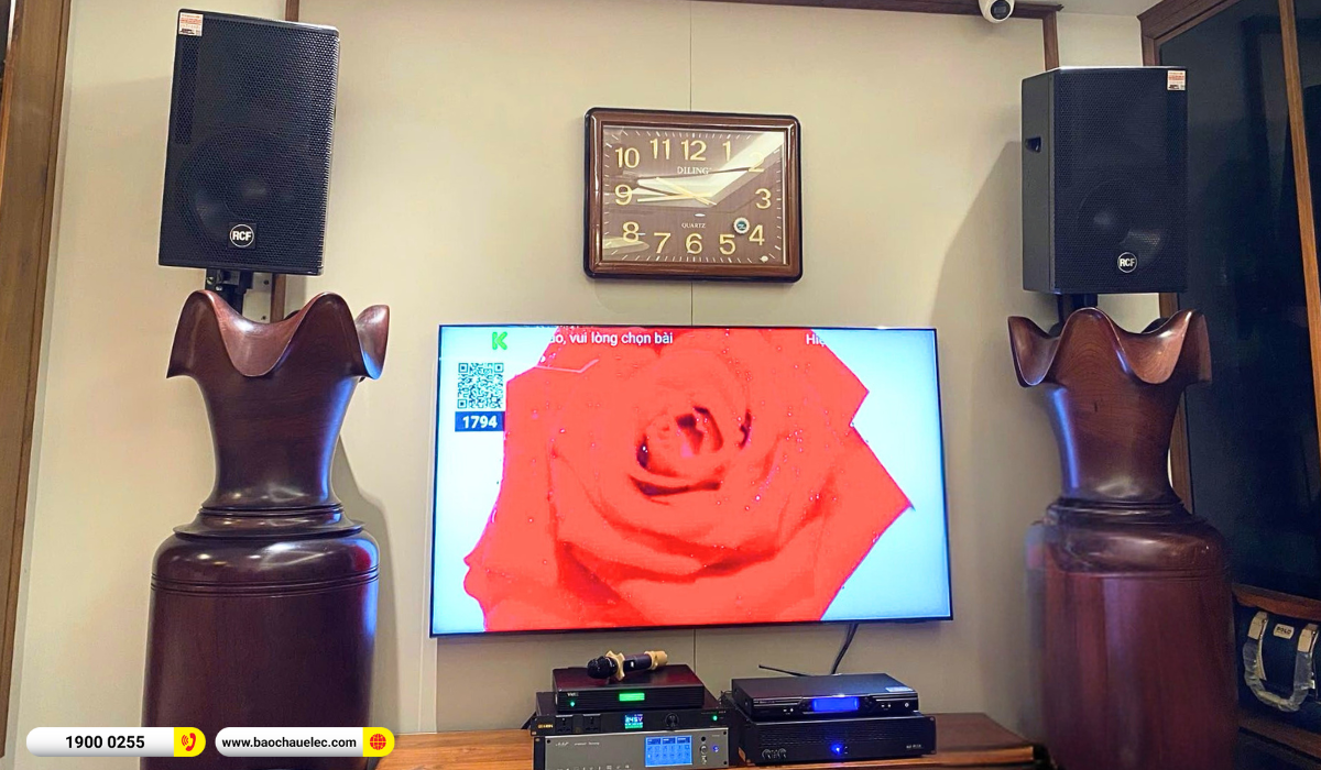 Lắp đặt d&agrave;n karaoke RCF gần 174tr cho anh Ho&agrave;ng tại H&agrave; Nội
