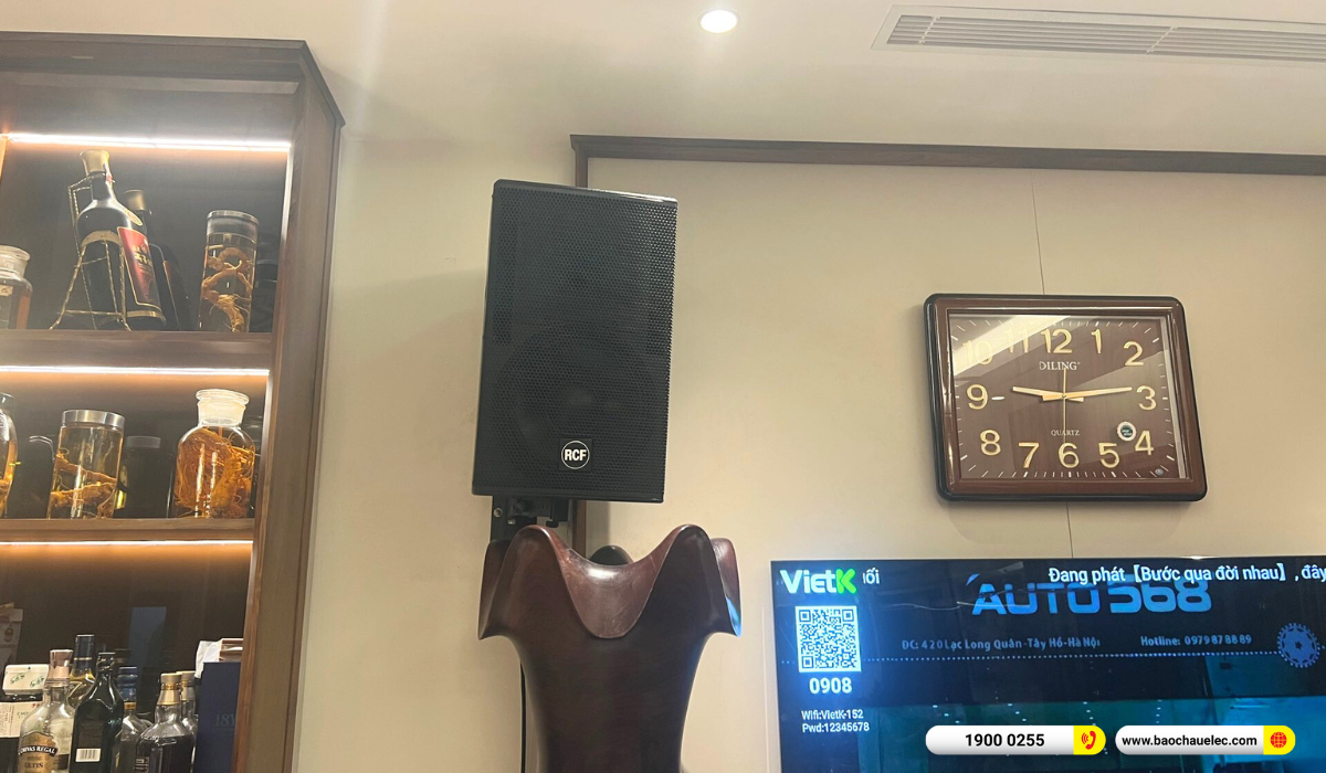 Lắp đặt d&agrave;n karaoke RCF gần 174tr cho anh Ho&agrave;ng tại H&agrave; Nội