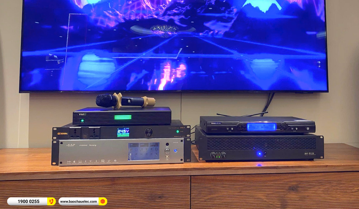 Lắp đặt d&agrave;n karaoke RCF gần 174tr cho anh Ho&agrave;ng tại H&agrave; Nội