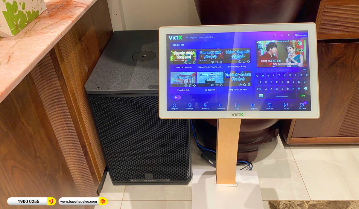 Lắp đặt d&agrave;n karaoke RCF gần 174tr cho anh Ho&agrave;ng tại H&agrave; Nội