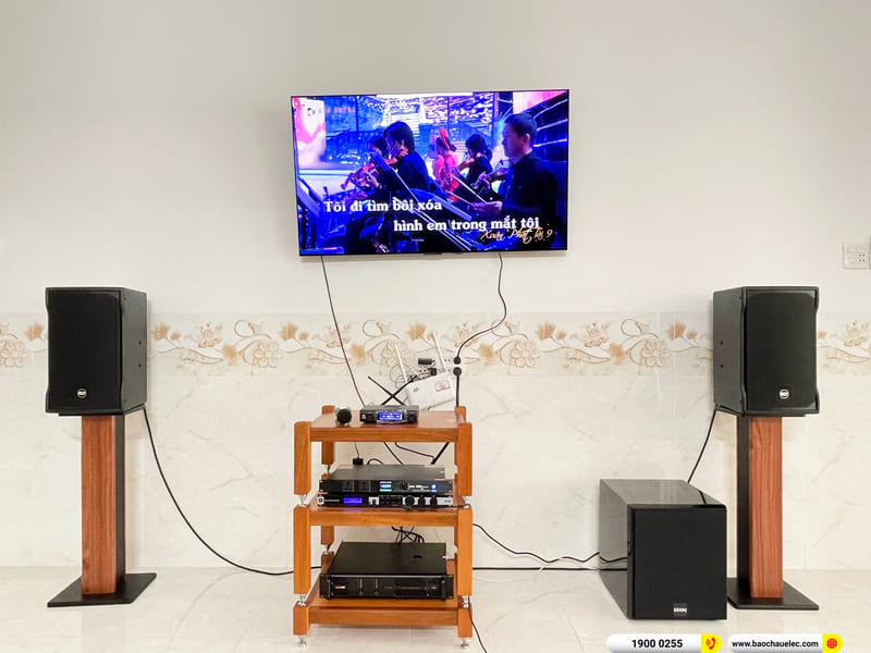 Lắp đặt d&agrave;n karaoke RCF cho anh Hồng ở Cần Thơ