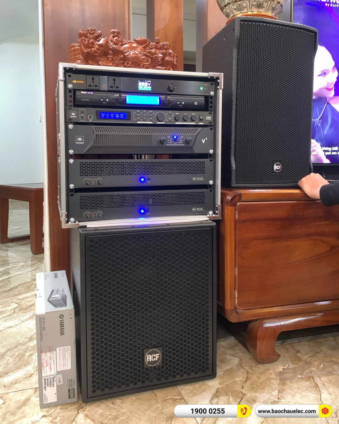 Lắp đặt d&agrave;n karaoke RCF hơn 167tr cho anh H&ugrave;ng tại H&agrave; Nội