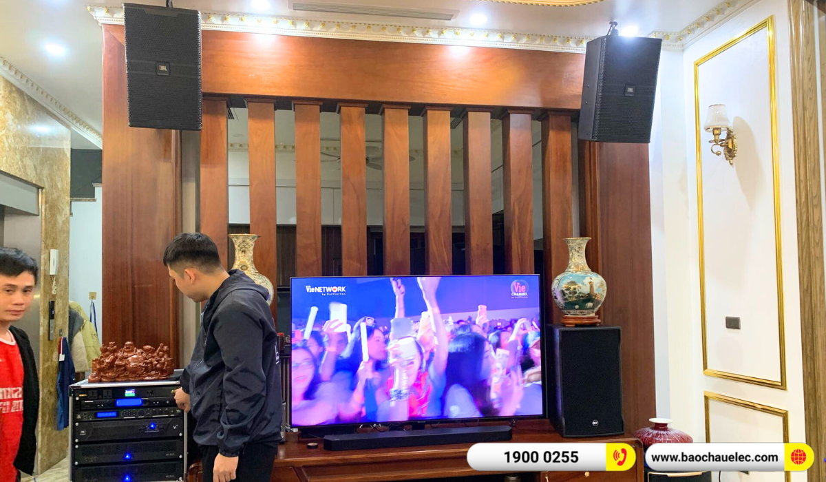 Lắp đặt d&agrave;n karaoke RCF hơn 167tr cho anh H&ugrave;ng tại H&agrave; Nội