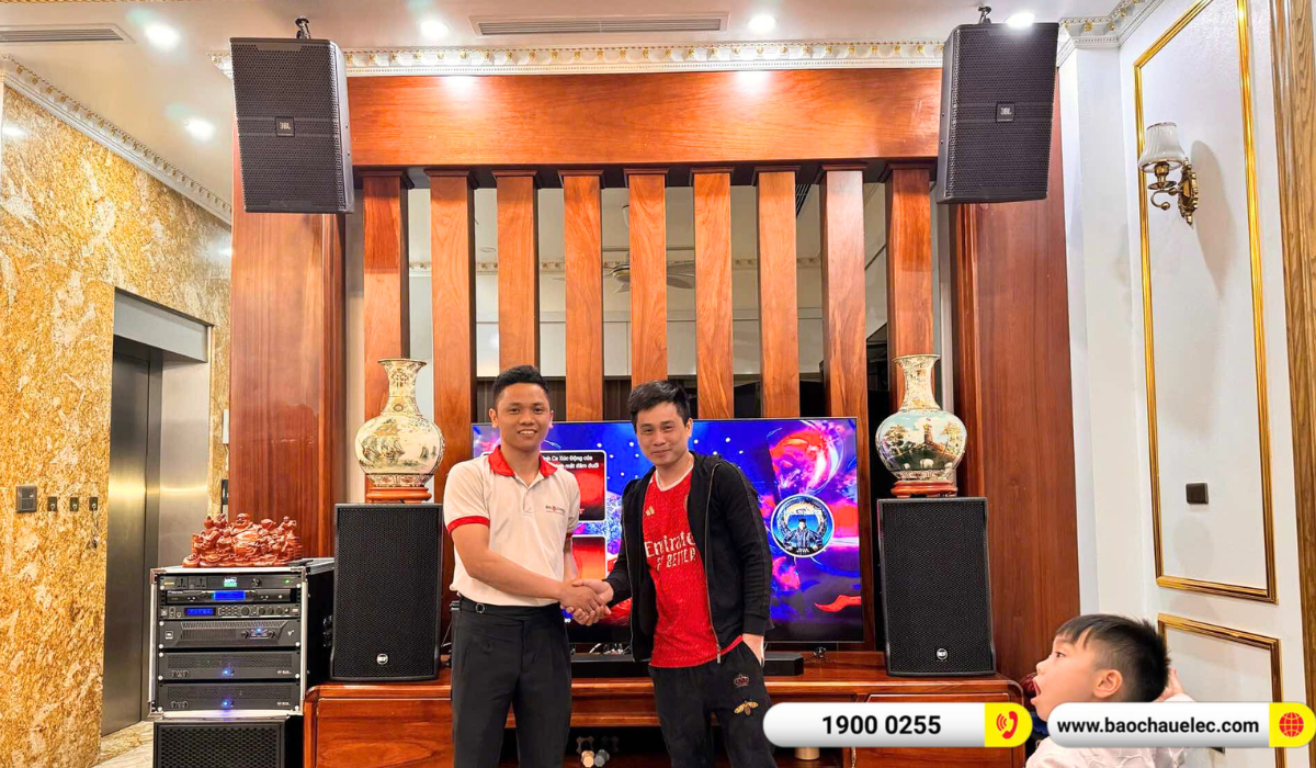 Lắp đặt d&agrave;n karaoke RCF hơn 167tr cho anh H&ugrave;ng tại H&agrave; Nội