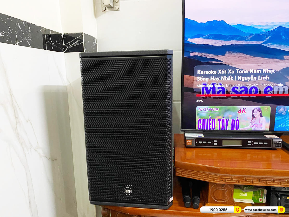 Lắp đặt d&agrave;n karaoke RCF gần 57tr cho anh Ki&ecirc;n ở TPHCM