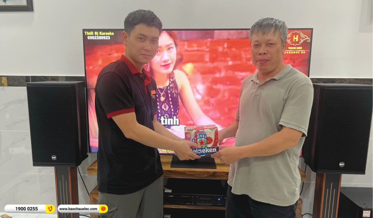 Lắp đặt d&agrave;n karaoke RCF hơn 91tr cho anh Lợi tại TP HCM
