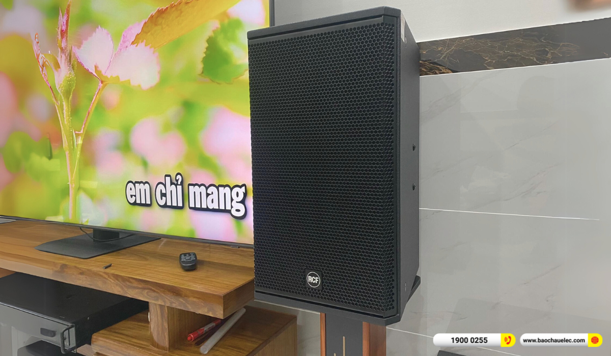 Lắp đặt d&agrave;n karaoke RCF hơn 91tr cho anh Lợi tại TP HCM
