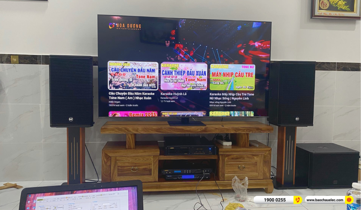 Lắp đặt d&agrave;n karaoke RCF hơn 91tr cho anh Lợi tại TP HCM
