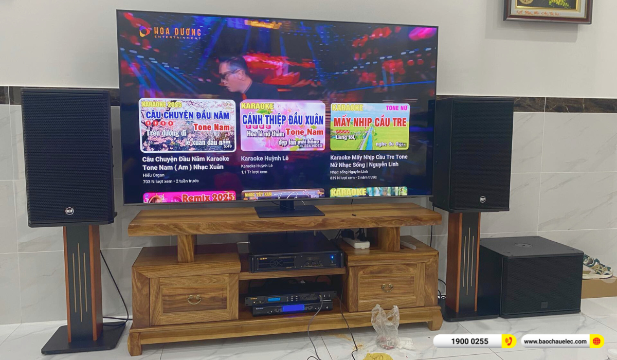 Lắp đặt d&agrave;n karaoke RCF hơn 91tr cho anh Lợi tại TP HCM