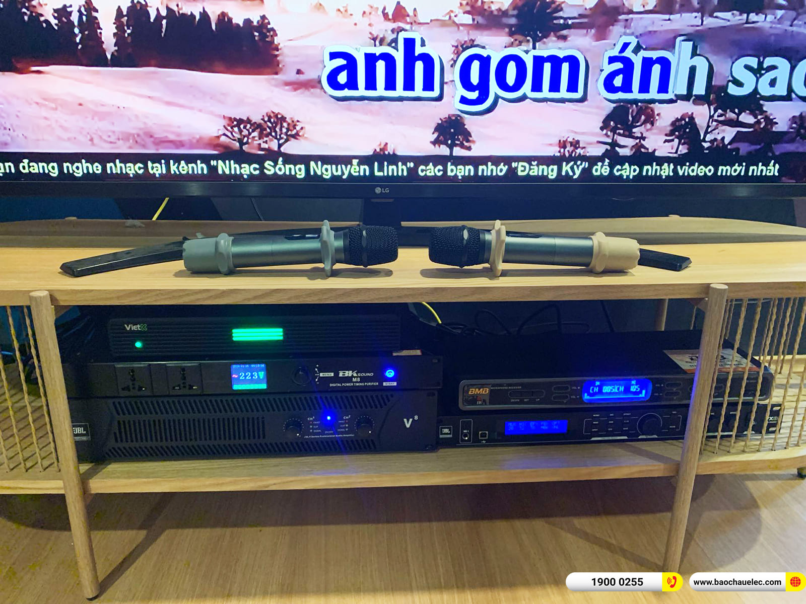 Lắp đặt d&agrave;n karaoke RCF gần 142tr cho anh Long ở TPHCM