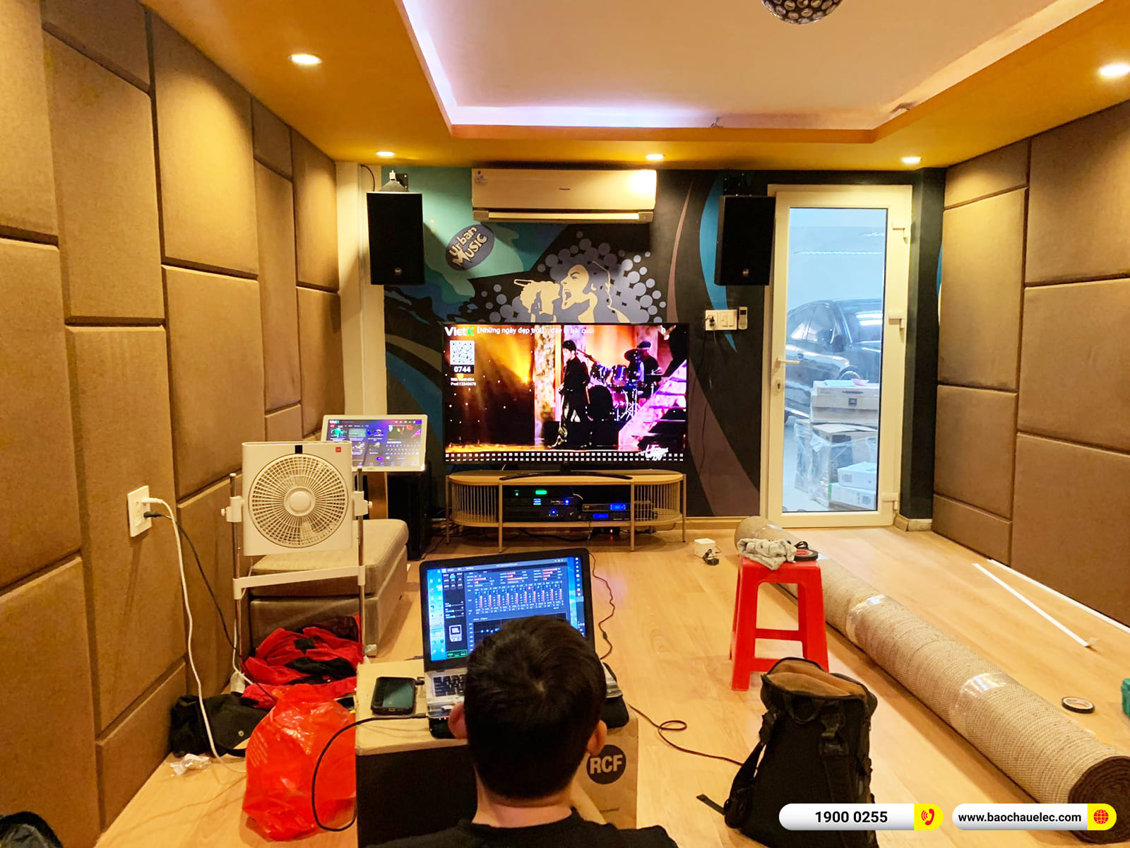 Lắp đặt d&agrave;n karaoke RCF gần 142tr cho anh Long ở TPHCM