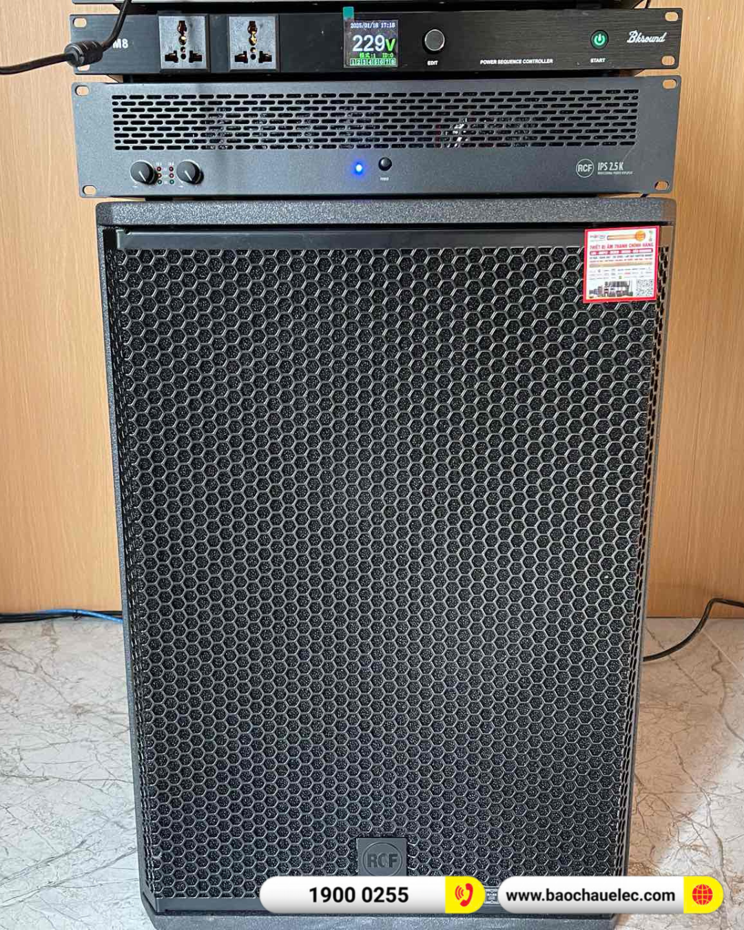 Lắp đặt d&agrave;n karaoke RCF hơn 162tr cho anh Minh tại Vĩnh Long