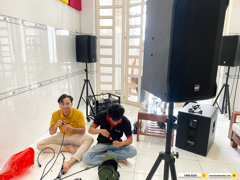 Lắp đặt d&agrave;n karaoke RCF 210tr cho anh Nam ở TPHCM
