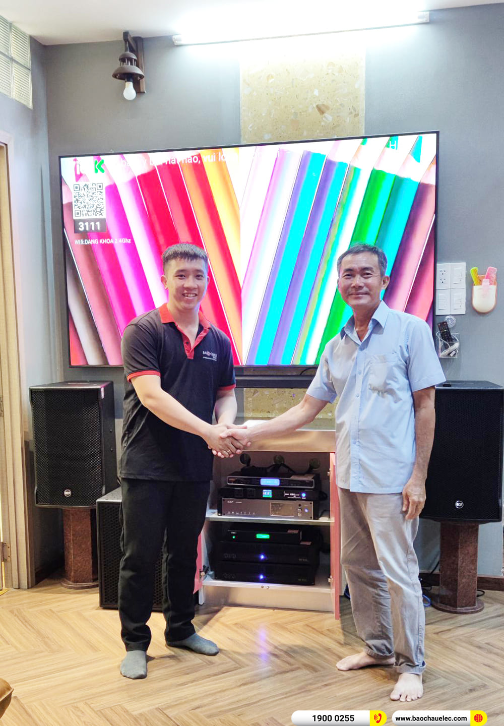 Lắp đặt d&agrave;n karaoke RCF hơn 185tr cho anh Ng&acirc;n ở TPHCM