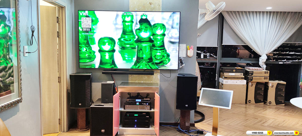 Lắp đặt d&agrave;n karaoke RCF hơn 185tr cho anh Ng&acirc;n ở TPHCM
