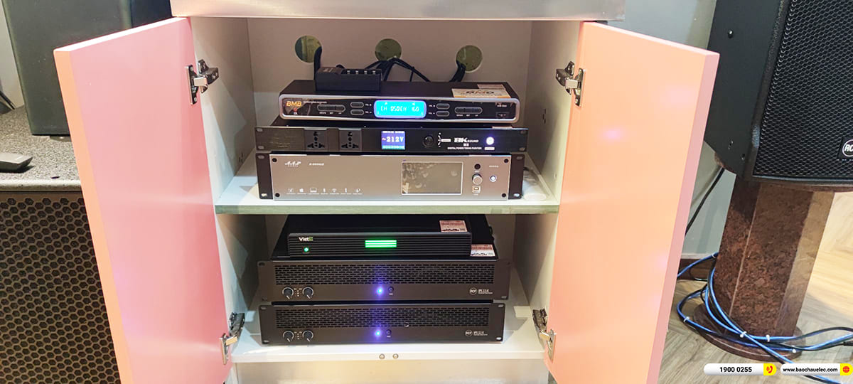 Lắp đặt d&agrave;n karaoke RCF hơn 185tr cho anh Ng&acirc;n ở TPHCM