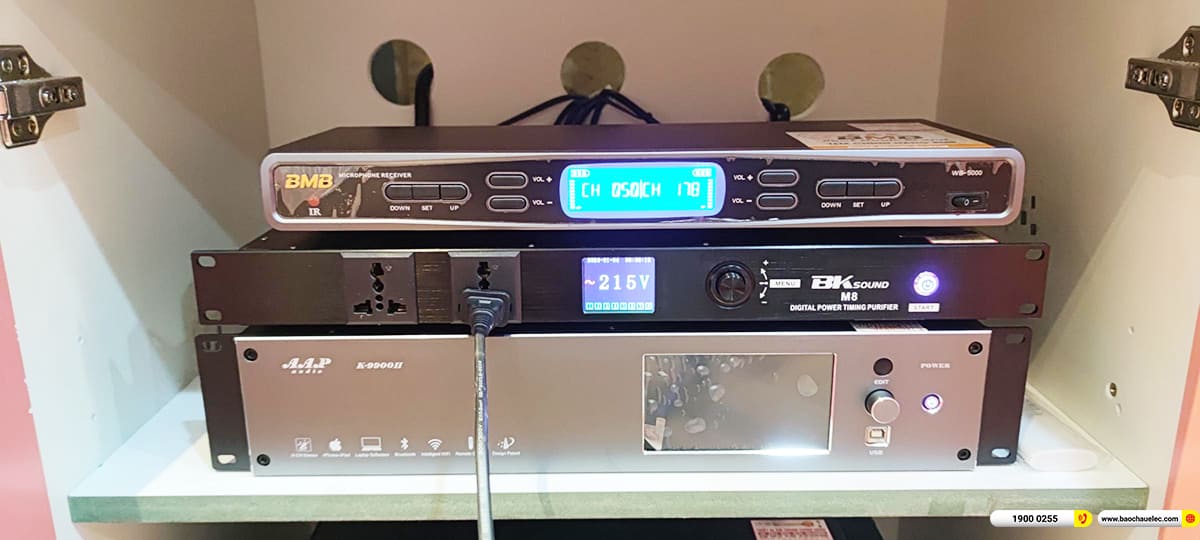 Lắp đặt d&agrave;n karaoke RCF hơn 185tr cho anh Ng&acirc;n ở TPHCM 