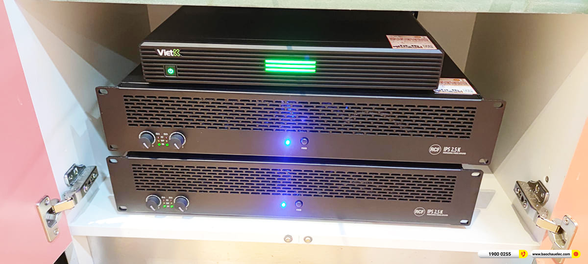 Lắp đặt d&agrave;n karaoke RCF hơn 185tr cho anh Ng&acirc;n ở TPHCM 