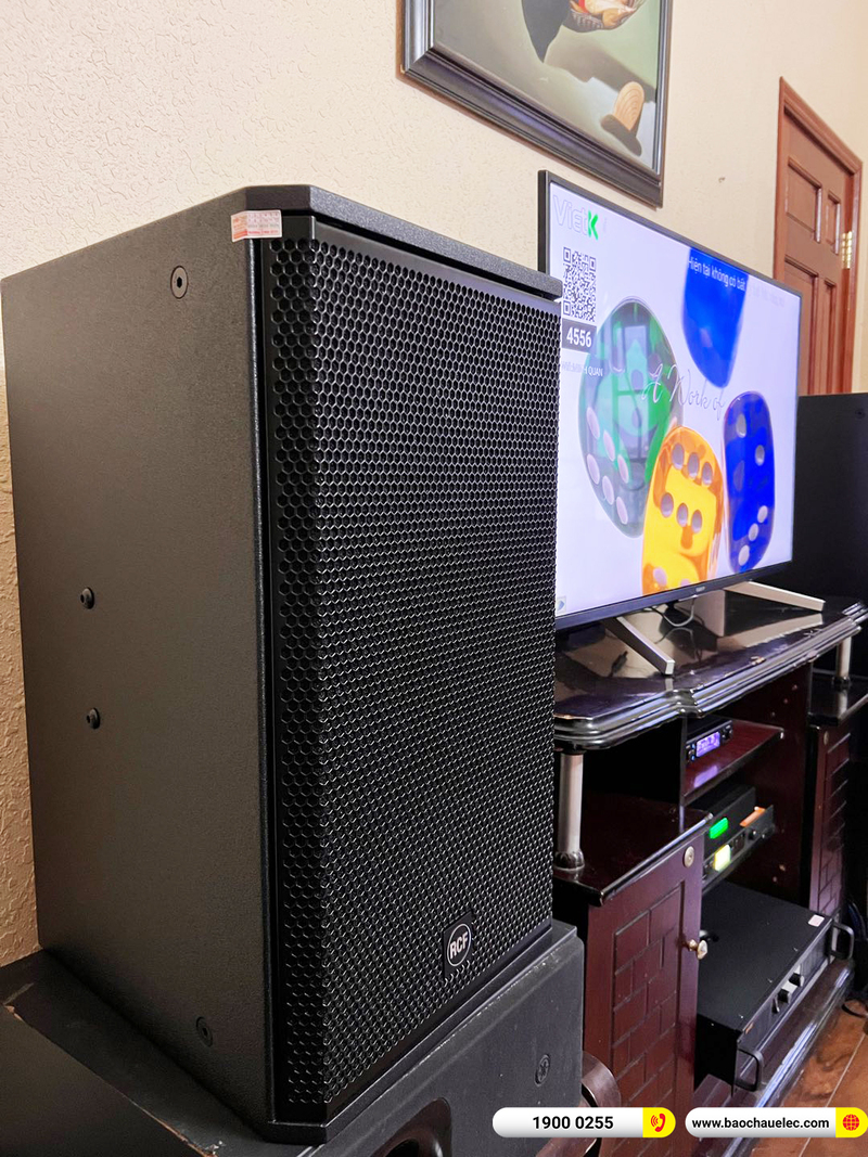 Lắp đặt dàn karaoke RCF hơn 97tr cho anh Quân ở Bình Dương