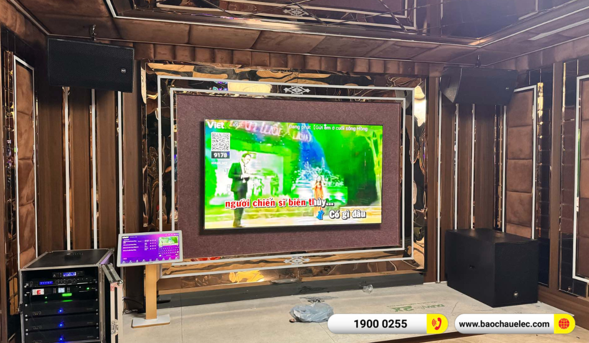 Lắp đặt d&agrave;n karaoke RCF hơn 299tr cho anh San tại H&agrave; Nội