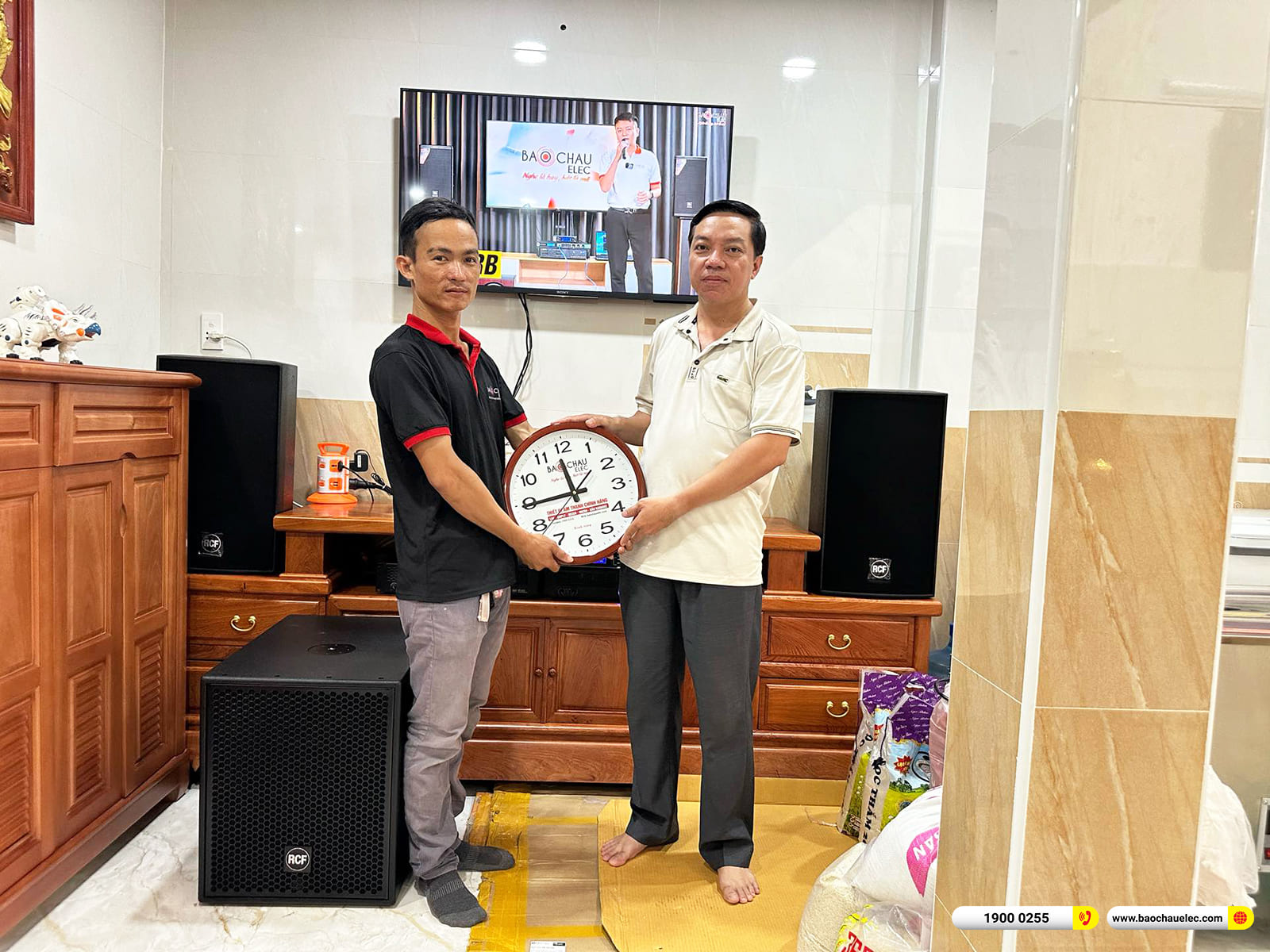 Lắp đặt d&agrave;n karaoke RCF 200tr cho anh Sơn ở TPHCM