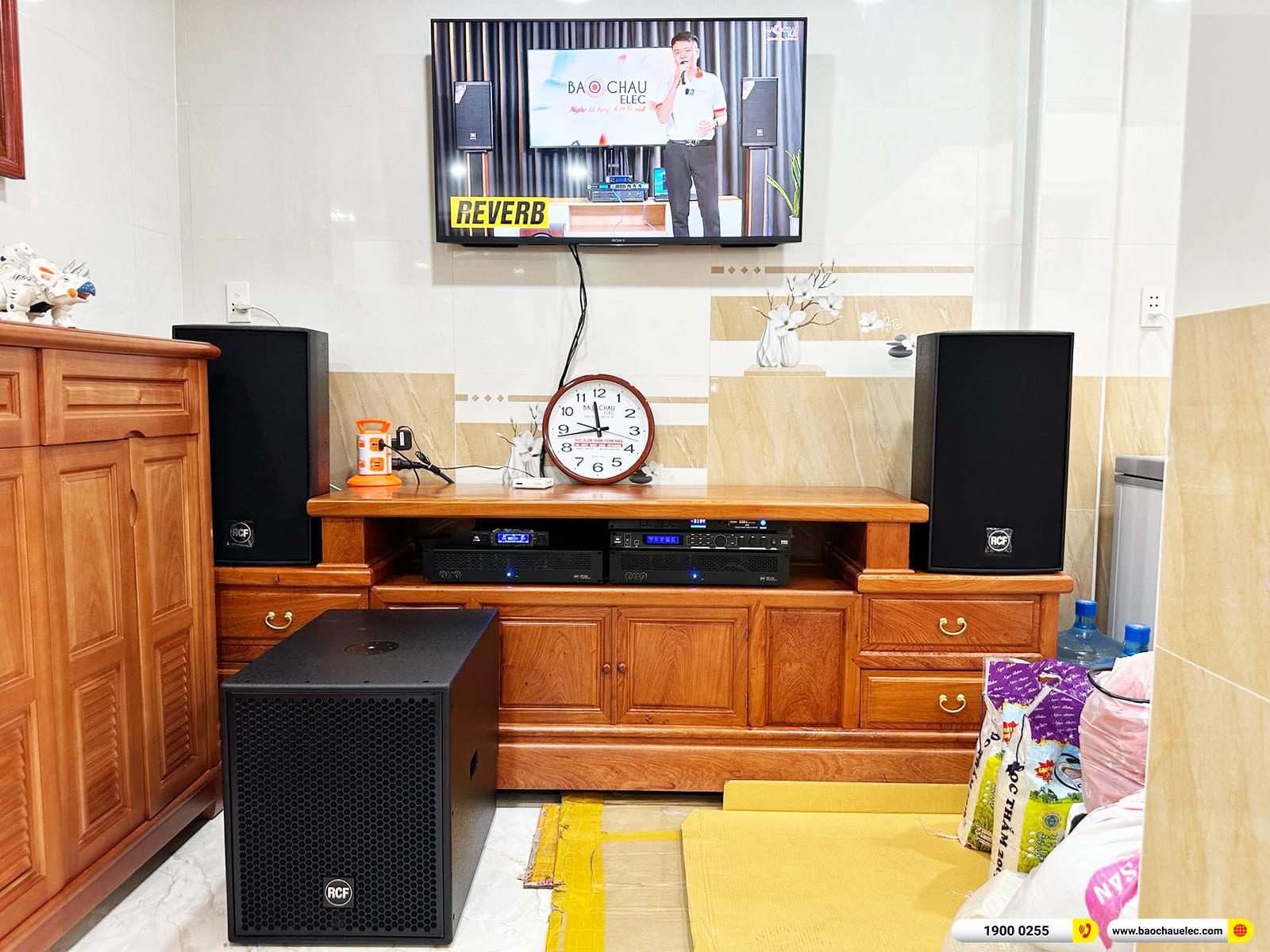 Lắp đặt d&agrave;n karaoke RCF 200tr cho anh Sơn ở TPHCM