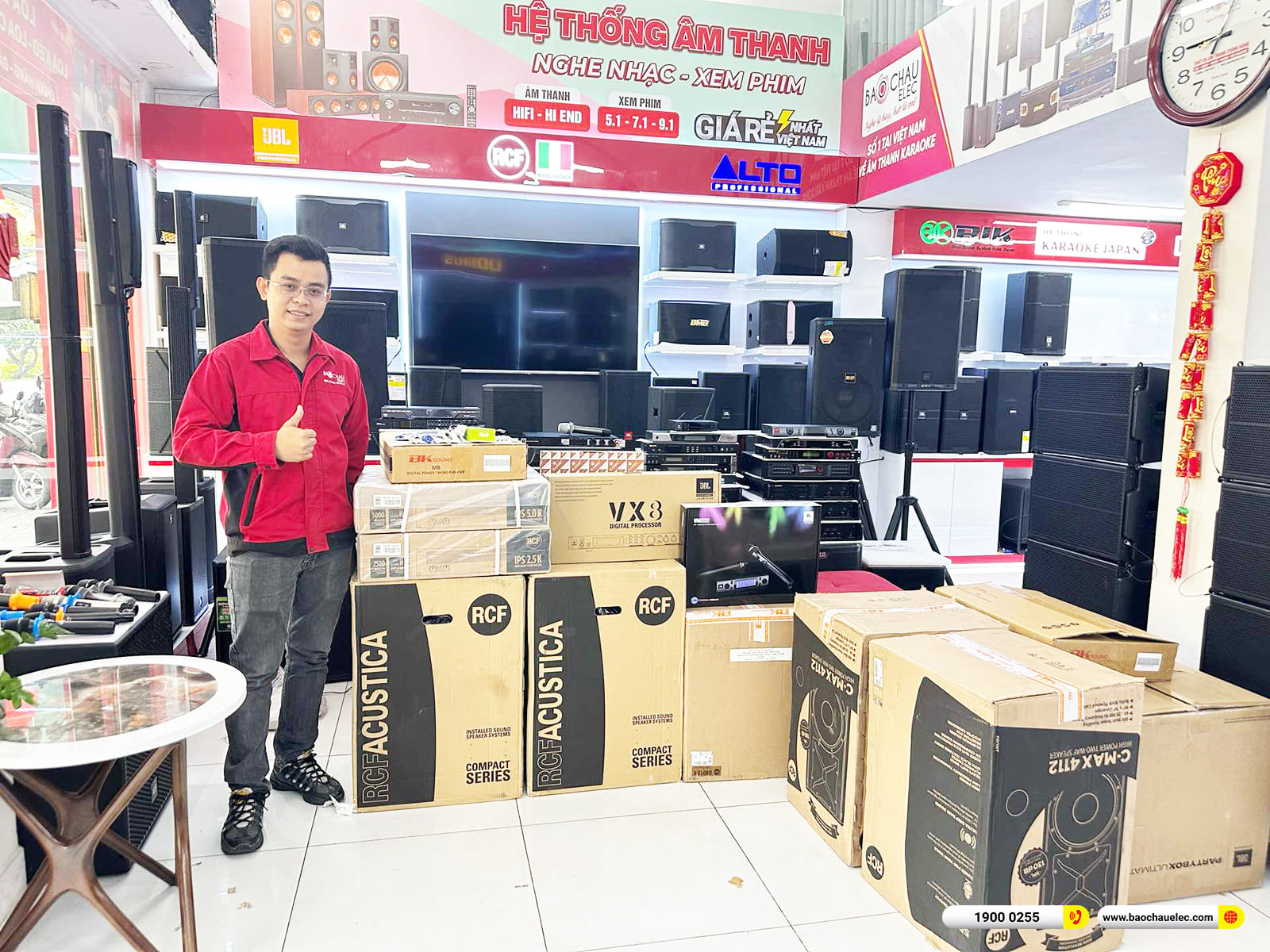 Lắp đặt d&agrave;n karaoke RCF 200tr cho anh Sơn ở TPHCM