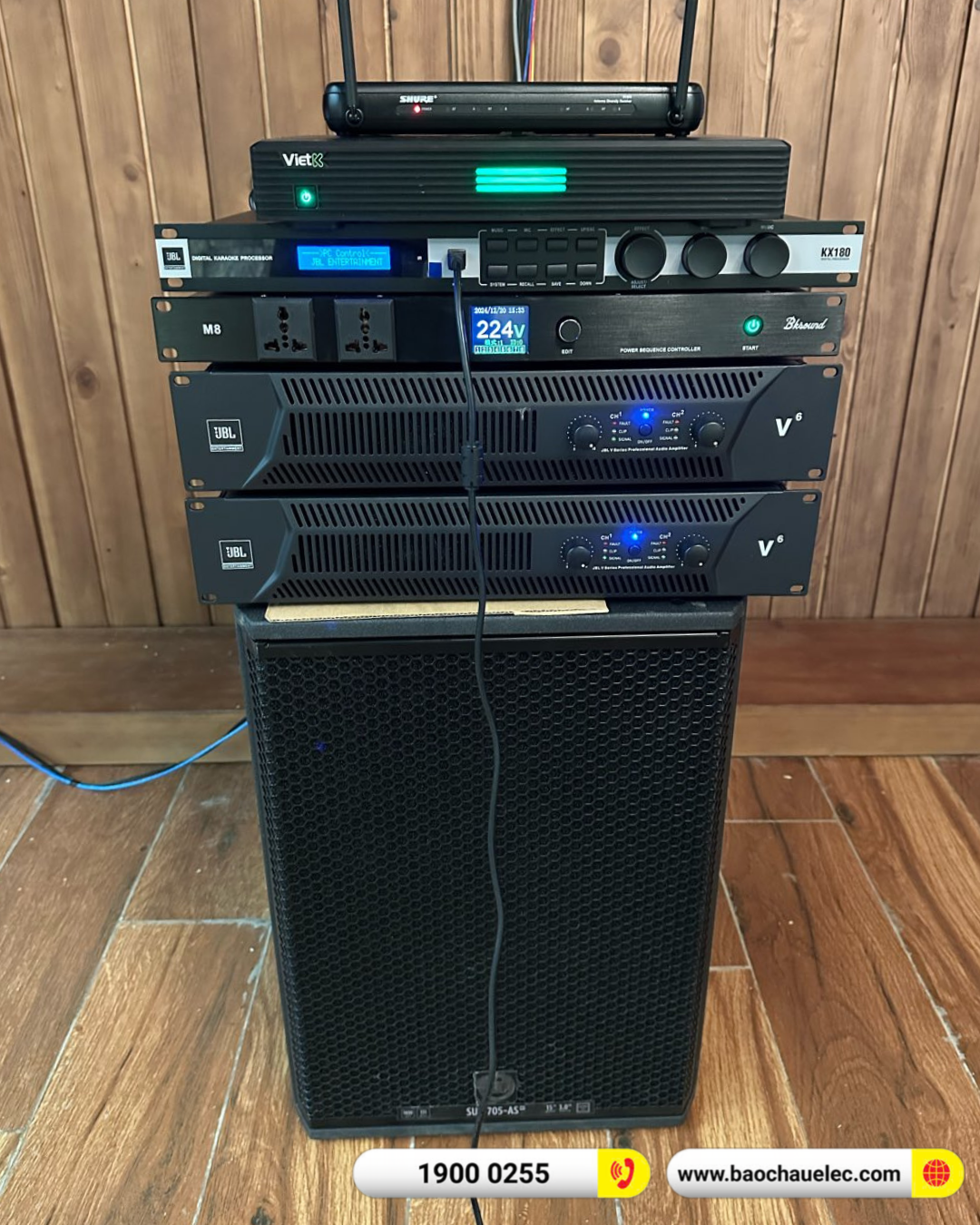 Lắp đặt d&agrave;n karaoke RCF hơn 221tr cho anh Sơn tại Vĩnh Ph&uacute;c