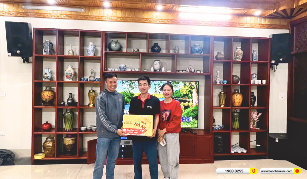 Lắp đặt d&agrave;n karaoke RCF hơn 189tr cho anh Thắng tại Bắc Ninh