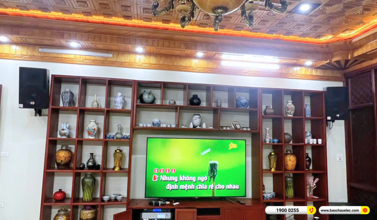 Lắp đặt d&agrave;n karaoke RCF hơn 189tr cho anh Thắng tại Bắc Ninh