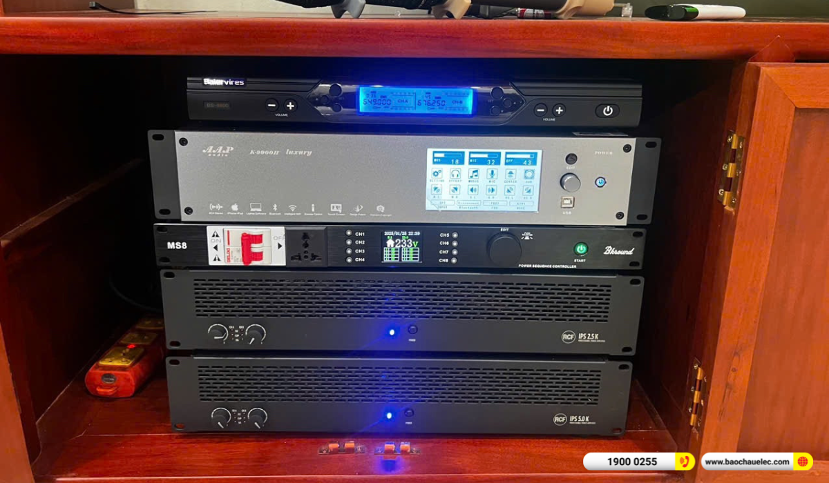 Lắp đặt d&agrave;n karaoke RCF hơn 189tr cho anh Thắng tại Bắc Ninh